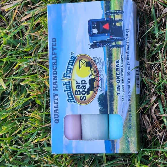 Amish Farm Handcrafted Natural Ingredients Bar Soap 6 Huge 6+ oz Bars in Box - Picture 5 of 5